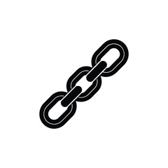 Obraz premium Broken metal chain links graphic vector illustration