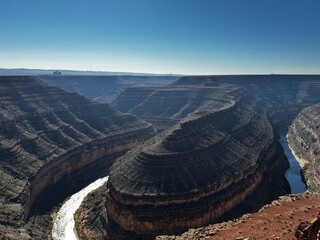 aerial view of the desert