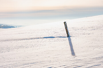Zima w górach, dużo śniegu i mroźno © Franciszek