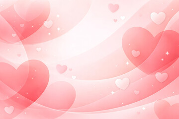 Romantic Pink Heart Abstract Background for Love and Valentine Theme