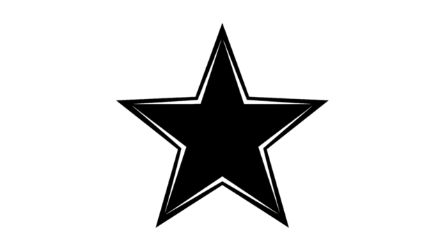 A star shape is visible in silhouette against a at night - Powered by Adobe