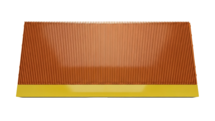 Wooden slat wall panel isolated PNG on transparent background, decorative interior design element for modern architecture and construction