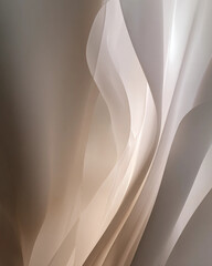 A white sheet of paper with a wavy pattern