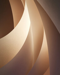 A piece of paper with a curved line on it