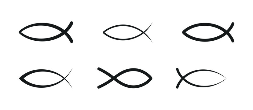 Christian fish symbol ichthys faith jesus icon