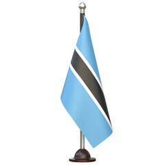 Botswana Cloth Country Flag Desk Stand