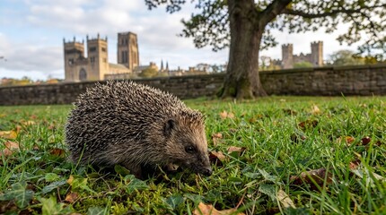 Durham Hedgehog Foraging, Cathedral City Wildlife

