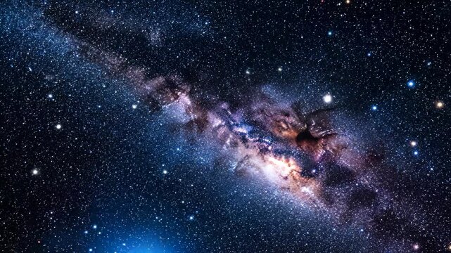 Galaxy with stars and nebula