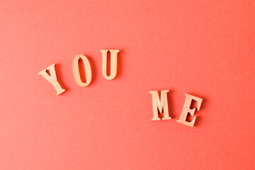 YOUとMEの文字イメージ