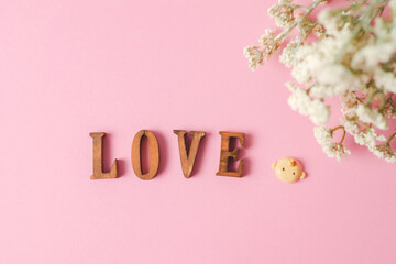 LOVEと赤ちゃんの文字イメージ