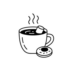 Coffee Cup with Cookie