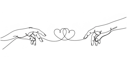 Valentine's day isolated heart on valentine's day isolated on transparent background