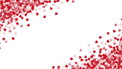 modern card border, isolated on white background, valentine special