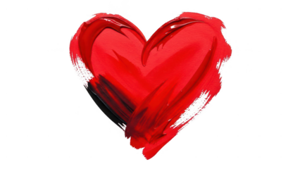 paint colour make love symbol isolated on white a transparent background