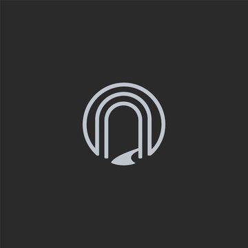 Archway logo in clean and simple line art style.