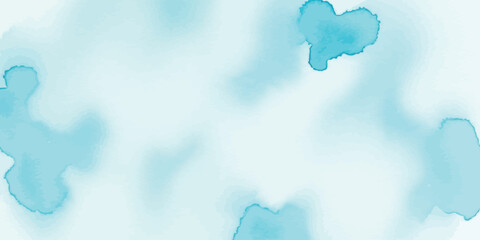 Soft Light Blue Watercolor Wash Abstract Background Vector Illustration