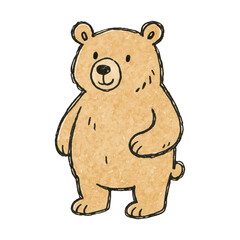 Obraz premium PNG Cute cartoon bear illustration