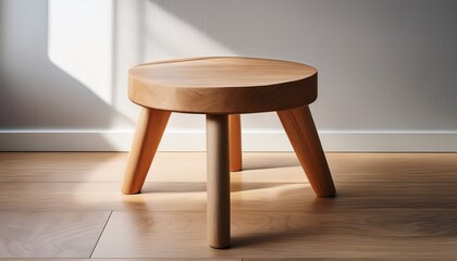 wooden stool furniture with simple design and natural finish offers comfortable seating for any room or space