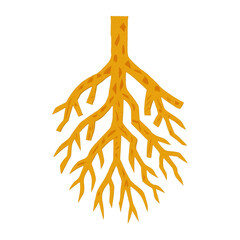 Fototapeta premium PNG Abstract vibrant branching roots