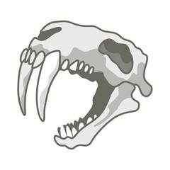 Dinosaurs skeletons parts underground. Fossils, bones of prehistoric reptiles and ammonites © the8monkey