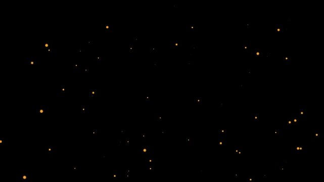 Dust particals flying against black background. Snowflakes overlay isolated on chroma key footage, Abstract Fire Particles Animated Background. abstract dust fail video with black background