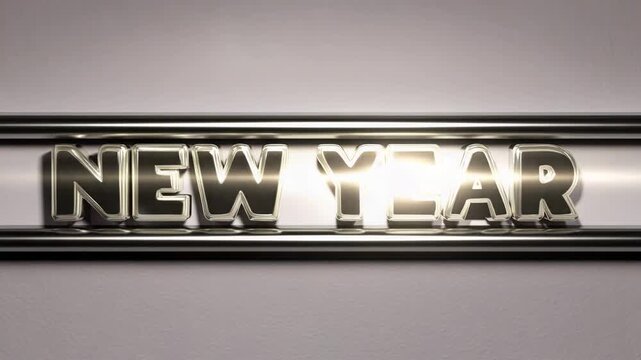 The title text fades in smoothly and settles The camera remains locked A gentle light sweep passes across the lettering Cinematic realism