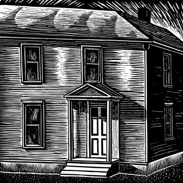 old house sketch