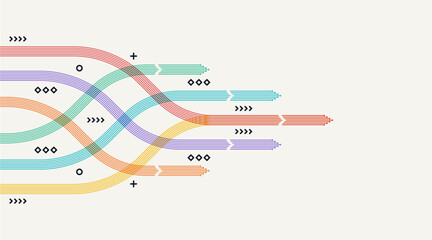 Abstract arrow direction. Technology background