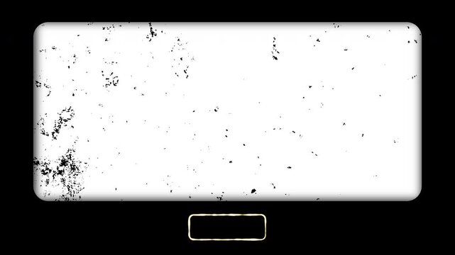 Old Camera Viewfinder Screen 8mm Retro with Center Marker and Grunge Texture