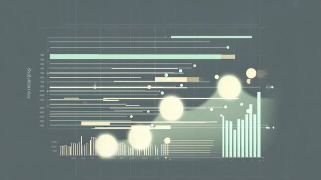  Data elements animate smoothly into position The camera remains locked Light pulses move upward Cinematic realism