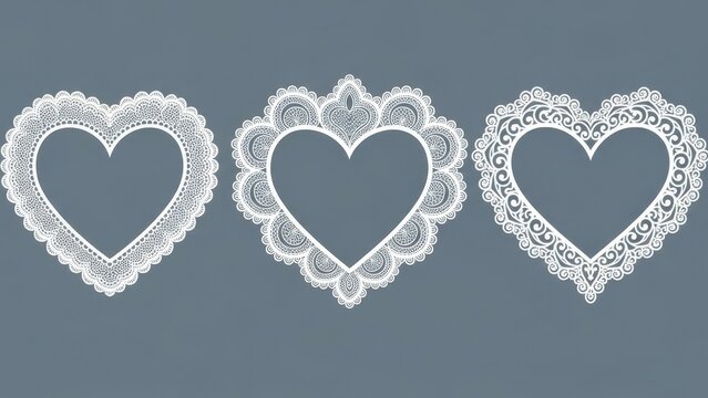 Valentine's day heart decorations for a romantic ambiance on valentine