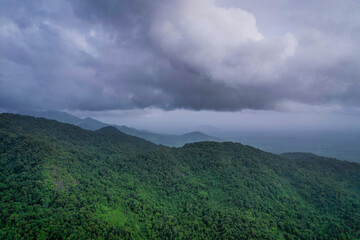 Fototapeta premium village in the mountains, kabbinale, udupi
