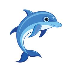 Fototapeta premium dolphin vector illustration isolated on white background