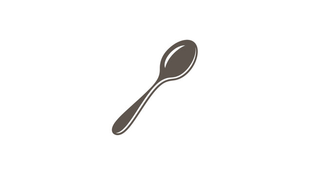 Isolated teaspoon with a simple and elegant design.