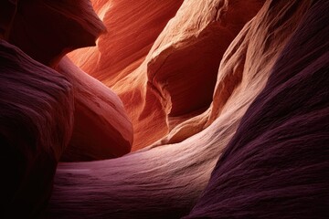 Obraz premium Intricate sandstone formations in warm tones, creating an abstract and textured natural scene