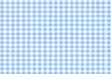 Blue and white seamless checkered pattern background with a detailed woven fabric texture, concept for packaging design, textile printing and website backgrounds