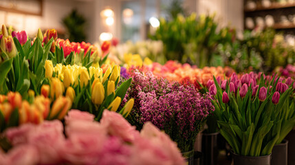 colourful tulips