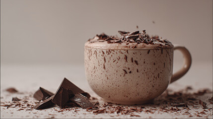 delicious cup of  chocolate for drink