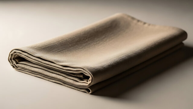 Cloth Folded Beige Fabric