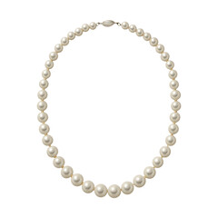 PNG Elegant pearl necklace design.