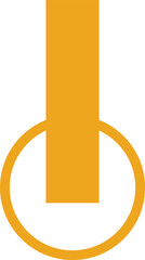 Modern Abstract Yellow Icon for Energy Power and Technology