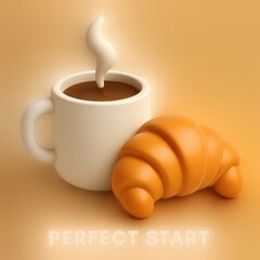 Inviting aroma and fluffy pastry, creating a cozy and delightful morning moment