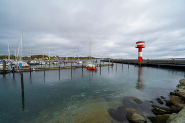 Eckernförde Deutschland Hafen Boote Strand Meer Schleswig-Holstein Leuchtturm Alter Speicher...