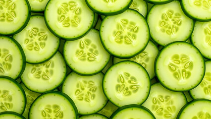 Cucumber Slice Close Up