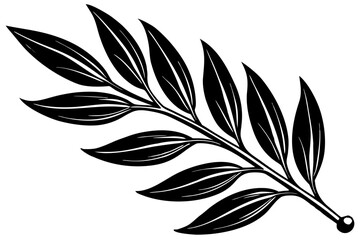 Beautiful shiloutte leaf for USA Designer © Alina