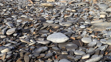 pebbles on the beach, spiaggia di sassi Bordighera Liguria