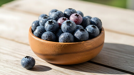 Blueberry Bowl Taken Outdoor