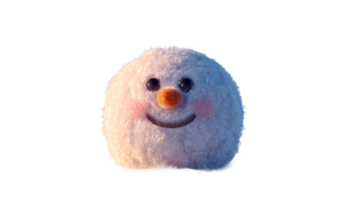 Professional snowman design with detailed snow surface crafted for festive marketing, packaging, and decorative visuals isolated on transparent background PNG