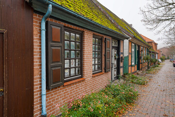 Ratzeburg in Schleswig-Holstein Domhof Altstadt Dom See Nebel Herbst Hafen Gebäude Backstein