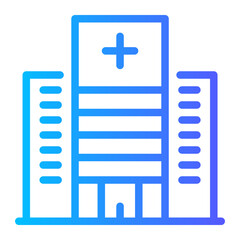 Obraz premium hospital building icon